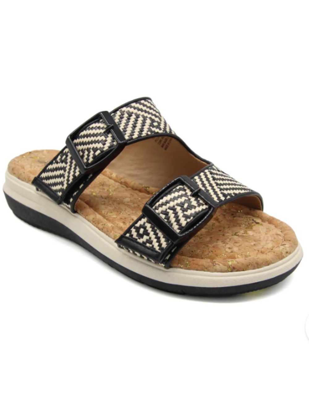 JBU by Jambu Womens Kona Raffia Weave Slip On Comfort Sandals-Sz-8